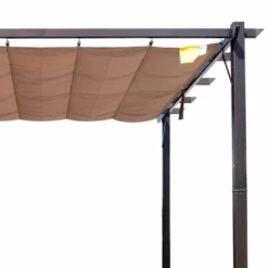 Outsunny Outdoor Pergola Aluminum Gazebo W/ Retractable Canopy For Patio, Backyard, Party, Charcoal Grey -Outsunny GUEST 72a8d078 22a6 4ae2 b8eb 172b8f18070a