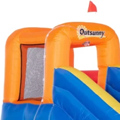 Outsunny 5-in-1 Inflatable Water Slide Kids Bounce House Space Theme Includes Slide Trampoline Pool Cannon Climbing Wall With 450W Air Blower -Outsunny GUEST 73ce63b6 18bc 4873 9e98 6d6ce47ac8db