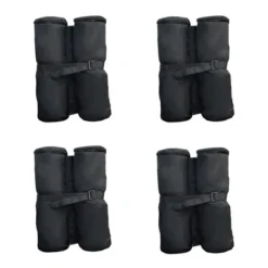 Outsunny 33lbs Canopy Weights Bags For Stability, Sandbag Anchor For Gazebo Pop Up Tent, Set Of 4 - Black -Outsunny GUEST 74c22b57 e073 4a23 bab4 d9c127baef92