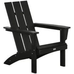 Outsunny Plastic Adirondack Chair, HDPE Lounger Chair Outdoor Fire Pit Seating With High Back And Wide Seat For Patio, Backyard, Garden, Lawn -Outsunny GUEST 7677b146 dd59 4584 bcfb 44d742558a1c