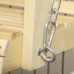 Outsunny 2-Seater Hanging Porch Swing, Outdoor Patio Swing Bench With Metal Chains, For Deck, Patio, Garden, Backyard -Outsunny GUEST 7a50bcbe 9994 4ae7 b2d8 f069b246c935