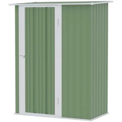 Outsunny 5' X 3' Metal Garden Storage Shed Tool House With Lockable Door For Backyard, Patio, Lawn -Outsunny GUEST 804af7b4 48a7 4c82 add9 5a57fc940112