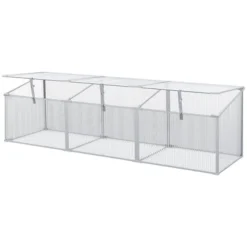 Outsunny Mini Greenhouse Kit, 71" Outdoor Cold Frame With Adjustable Roof, Polycarbonate & Aluminum Frame -Outsunny GUEST 81c18495 993a 49c8 9ae0 65c0eb81ce4e