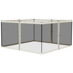 Outsunny Universal Replacement Mesh Sidewall Netting For Patio Gazebos And Canopy Tents With Zippers, (Sidewall Only) -Outsunny GUEST 82075308 e751 4007 8960 77fa497c555e