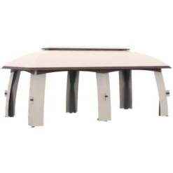 Outsunny 10' X 20' Patio Gazebo, Outdoor Gazebo Canopy Shelter With Netting & Curtains, Vented Roof, Steel Frame For Garden And Lawn -Outsunny GUEST 83e6ede0 e901 460d b4f7 d4e56fd9bf17