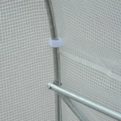 Outsunny 11.5' X 9.8' X 6.5' Outdoor Walk-In Tunnel Greenhouse Hot House With Roll-up Windows, Zippered Door, PE Cover, White -Outsunny GUEST 847c4a0e 174c 4d5e 9b30 88bcb82a8667