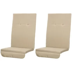 Outsunny Outdoor Porch Swing Cushions With Seat & Tufted Back, Backrest Ties, Set Of 2 Replacement Cushions For Patio Furniture, Beige -Outsunny GUEST 8a2d62af 443d 46a2 a638 c93ab29519b6