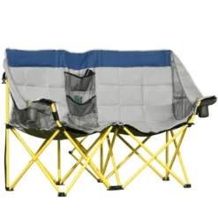 Outsunny Double Seat Camping Chair Folding Lawn Loveseat W/ Storage Pocket & Cup Holder, Bag For Outdoor, Beach, Picnic, Hiking, Travel -Outsunny GUEST 8f0c3876 7701 4ed6 b3e9 0b8cbf9f720b