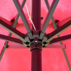 Outsunny 9FT 3 Tiers Patio Umbrella Outdoor Market Umbrella With Crank, Push Button Tilt For Deck, Backyard And Lawn -Outsunny GUEST 91c24bfa f2c2 4698 bc4a 52effb06d9fe