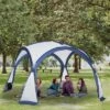 Outsunny Large Screen House Or Camping Canopy Breathable Tent, Hang Hook For Lantern At Night, 6-8 Person Dome Tent, 11.5' X 11.5', White