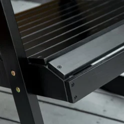 Outsunny Wooden Rocking Chair Set, 2-Piece Outdoor Porch Rocker With Foldable Table For Patio, Backyard And Garden -Outsunny GUEST 924a4cb5 f04d 4794 98ab a180836f2b38