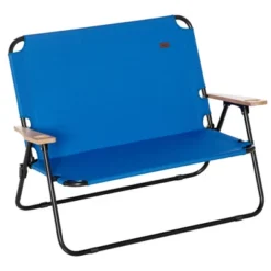 Outsunny Portable Folding Double Camping Chair Cup Holder, Loveseat For 2 Person, Outdoor Chair With Wood Armrest Beach Travel -Outsunny GUEST 93658c6a 5923 4a76 9259 e25ad8bfae7b