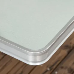 Outsunny Folding Aluminum Picnic Table Chair Set, 4-Seat Outdoor Furniture With Portable Suitcase, Umbrella Hole, Handle For Camping Dining BBQ -Outsunny GUEST 9414bf30 0a5f 4ae4 8d31 2d8f8160d6e3