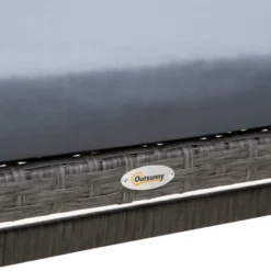 Outsunny 4 Pieces Patio Wicker Sofa Set, Outdoor PE Rattan Modern Furniture Set With Cushions & Dining Table, Bench For Garden, Backyard, Lawn -Outsunny GUEST 96c4ae26 332d 4329 88dd d38b620f035f