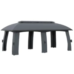 Outsunny 10' X 20' Patio Gazebo, Outdoor Gazebo Canopy Shelter With Netting & Curtains, Vented Roof, Steel Frame For Garden And Lawn -Outsunny GUEST 9d2bb17f 19eb 48bf b0e1 f654a52bc3c6