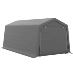 Outsunny 10' X 20' Portable Garage, Heavy Duty Carport, Storage Tent Shelter W/ Anti-UV Sidewalls And Double Zipper Doors -Outsunny GUEST 9db65def c7d2 4771 ab7f 866eef727b1a