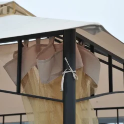 Outsunny 10'x10' Outdoor Patio Gazebo Canopy Metal Canopy Tent With 2-Tier Roof And Mesh Netting For Backyard -Outsunny GUEST 9edc98b3 63c6 4379 89a3 6ec7923a358f