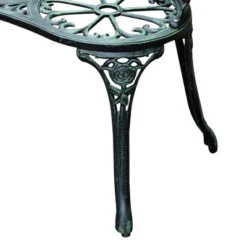 Outsunny Garden Bench Loveseat With Floral Rose Style, Cast Aluminum Frame For Outdoor, Patio, Park, Deck, Antique Green 9 Outsunny Garden Bench Loveseat With Floral Rose Style, Cast Aluminum Frame For Outdoor, Patio, Park, Deck, Antique Green -Outsunny GUEST a01a71a2 d614 4a25 a82d 699ae3e16641