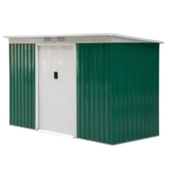 Outsunny 9' X 4' Metal Garden Storage Shed Tool House With Sliding Door Spacious Layout & Durable Construction For Backyard, Patio, Lawn -Outsunny GUEST a06e4877 3a24 47c3 9bbc 15fb1af91b83