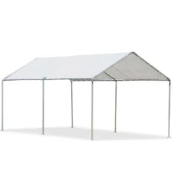 Outsunny 10'x20' Carport Heavy Duty Galvanized Car Canopy With Included Anchor Kit, 3 Reinforced Steel Cables -Outsunny GUEST a32fdbdf b3c9 4714 8d42 816c98fff7ad