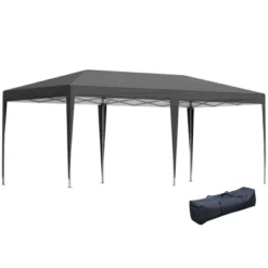 Outsunny 10' X 20' Pop Up Canopy With Sturdy Frame, UV Fighting Roof, Carry Bag For Patio, Backyard, Beach, Garden 24 Outsunny 10' X 20' Pop Up Canopy With Sturdy Frame, UV Fighting Roof, Carry Bag For Patio, Backyard, Beach, Garden -Outsunny GUEST a6ee707a 5e93 4497 872e 203383f523ab