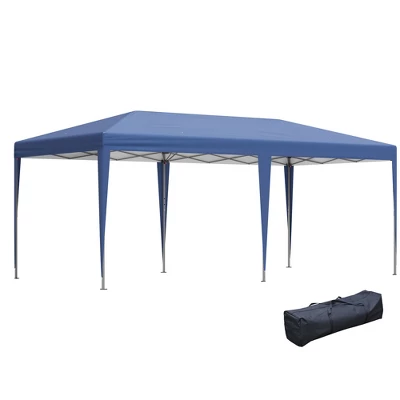 Outsunny 10' X 20' Pop Up Canopy With Sturdy Frame, UV Fighting Roof, Carry Bag For Patio, Backyard, Beach, Garden 11 Outsunny 10' X 20' Pop Up Canopy With Sturdy Frame, UV Fighting Roof, Carry Bag For Patio, Backyard, Beach, Garden - Image 11