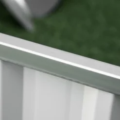 Outsunny 3x3ft Galvanized Raised Garden Bed, Steel Planter For Outdoor Plants, No Bottom W/ A Pairs Of Glove For Backyard, Patio To Grow Vegetables, Herbs, And Flowers -Outsunny GUEST a781646b cdc1 4a80 87f7 257b35a15fb0