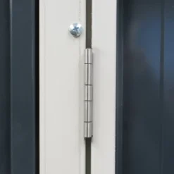 Outsunny Garden Metal Storage Shed, Outdoor Lean To Tool House With Lockable Door, 2 Air Vents & Steel Construction For Backyard, Patio, Lawn, Garage -Outsunny GUEST a8a18034 b574 4089 8a00 96560279e163