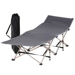 Outsunny Folding Camping Cots For Adults With Carry Bags, Side Pockets, Outdoor Portable Sleeping Bed For Travel Camp Vocation -Outsunny GUEST a8aba4e8 6528 404b b64b 759ae94d78dc
