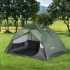 Outsunny 2 Person Camping Tent Backpacking Tent With Water-Fighting Polyester Rain Cover, 4 Mesh Windows For Air, & Carry Bag