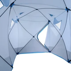 Outsunny 8 Person Ice Fishing Shelter, Waterproof Oxford Fabric Portable Pop-up Ice Tent With 4 Doors For Outdoor Fishing, Blue -Outsunny GUEST a9f8904e 2891 4f69 b1cd 0740d1c29ed6