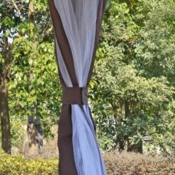 Outsunny 12' X 12' Round Outdoor Gazebo, Patio Dome Gazebo Canopy Shelter With Double Roof, Netting Sidewalls And Curtains, Zippered Doors, Strong Steel Frame -Outsunny GUEST ab3a23c3 1cdd 43ac b767 a3cfeb2de541