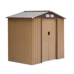Outsunny 7' X 4' Steel Storage Shed Organizer, Garden Tool House With 4 Vents And 2 Easy Sliding Doors For Backyard, Patio, Lawn -Outsunny GUEST ac00ca2c b591 438e b951 69ba5bbafc0f