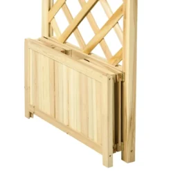 Outsunny 17.25" Wooden Wedding Arch, Garden Arch Arbor For Climbing Plants & Trellis Design For Vines, Ceremony, Party, Backdrop, Natural -Outsunny GUEST af9a2d73 5068 437f 8251 35b3e852fc32