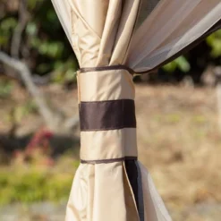 Outsunny 10' X 12' Outdoor Gazebo, Patio Gazebo Canopy Shelter W/ Double Vented Roof, Zippered Mesh Sidewalls, Solid Steel Frame -Outsunny GUEST b61c1479 f24b 44db baa9 7e83f791d776