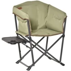 Outsunny Outdoor Director Chair, Folding Camping Chair With Thick Padded, Side Table And Heavy Duty Frame For Camping, Picnic, Beach, Hiking, Travel -Outsunny GUEST b681c5d9 3946 4157 8169 d259debdbcea