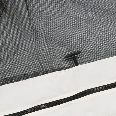 Outsunny 12' X 12' Replacement Mesh Sidewall Netting For Patio Gazebos And Canopy Tents With Zippers (Sidewall Only), Cream 5 Outsunny 12' X 12' Replacement Mesh Sidewall Netting For Patio Gazebos And Canopy Tents With Zippers (Sidewall Only), Cream - Image 5