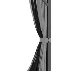 Outsunny 10' X 12' Metal Hardtop Gazebo With Mesh Sidewalls & Curtains, Double Roof Pavilion For Patio, Backyard, Deck, Porch, Gray 9 Outsunny 10' X 12' Metal Hardtop Gazebo With Mesh Sidewalls & Curtains, Double Roof Pavilion For Patio, Backyard, Deck, Porch, Gray -Outsunny GUEST c182e345 36fc 4ebd 9a0c 7cfcd64c347e