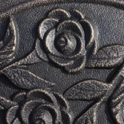 Outsunny 18" 20 Lbs Round Resin Umbrella Base Stand Market Parasol Holder With Decorative Rose Floral Pattern & Easy Setup For Garden, Bronze -Outsunny GUEST c3fc5902 e99e 49aa 847f e63dee343ee7