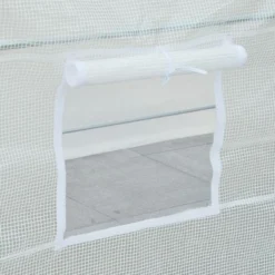 Outsunny 20' X 10' X 7' Large Walk-in Greenhouse, Steel Frame, PE Cover, 2 Doors, Outdoor Tunnel Hoop Hot House Kit, White -Outsunny GUEST c6040ee5 c24c 4785 bf59 2c550d927929
