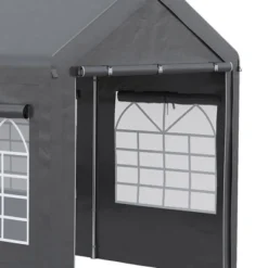 Outsunny 10' X 20' Carport & Party Tent, Height Adjustable Portable Garage With Mesh Windows For Parties, Wedding And Events -Outsunny GUEST cbee3258 80b4 4757 b7e9 c2ed41e3ad1f