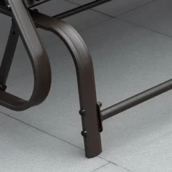 Outsunny 47" Outdoor Double Glider Bench For 2 Person, Patio Glider Armchair Swing Chair For Backyard With Mesh Seat And Backrest, Steel Frame -Outsunny GUEST cdbdf1da dc12 4f32 b9c9 e282b722f3b8