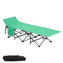 Outsunny Folding Camping Cots For Adults With Carry Bags, Side Pockets, Outdoor Portable Sleeping Bed For Travel Camp Vocation -Outsunny GUEST d26b07e6 6069 43e4 9d1a 3594dbca9fc4