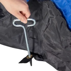 Outsunny 4 Person Insulated Ice Fishing Shelter 360-Degree View, Pop-Up Portable Ice Fishing Tent With Carry Bag, Two Doors And Anchors, Dark Blue -Outsunny GUEST d26c43cb 82e8 480a af8d 92866199b8a8