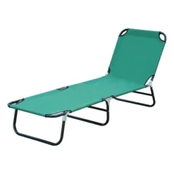 Outsunny Portable Outdoor Sun Lounger, Lightweight Folding Chaise Lounge Chair W/ 5-Position Adjustable Backrest For Beach, Poolside And Patio -Outsunny GUEST d356642c 51a2 4bbd ab2e 8dcf44d2785f