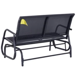 Outsunny 2-Person Outdoor Glider Bench Patio Double Swing Rocking Chair Loveseat W/Power Coated Steel Frame For Backyard Garden Porch 13 Outsunny 2-Person Outdoor Glider Bench Patio Double Swing Rocking Chair Loveseat W/Power Coated Steel Frame For Backyard Garden Porch -Outsunny GUEST d51b1142 6372 4272 9343 f60904a34c31