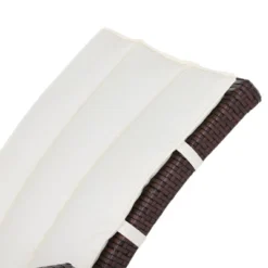 Outsunny Outdoor Rattan Wicker Rocking Chair Patio Recliner With Soft Cushion, Adjustable Footrest, Max. 135 Degree Backrest -Outsunny GUEST d55e36a4 bfec 45fa b343 29439beb34fe