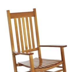 Outsunny Wooden Rocking Chair Indoor / Outdoor Rocker With High Back For Patio, Porch -Outsunny GUEST d57e8022 f694 4b01 83ea d785515c73d2