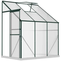 Outsunny Walk-In Garden Greenhouse Aluminum Polycarbonate With Roof Vent For Plants Herbs Vegetables -Outsunny GUEST d73dee82 8caf 4e2f a6c6 c30ae4052aca