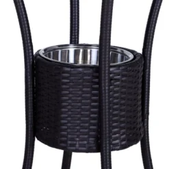 Outsunny Rattan Wicker Bar Set For 3 PCS With Ice Buckets, Patio Furniture With 1 Bar Table And 2 Bar Stools For Poolside, Backyard, Porches -Outsunny GUEST d9d9be62 8035 4591 b8b0 a52654d9b47c